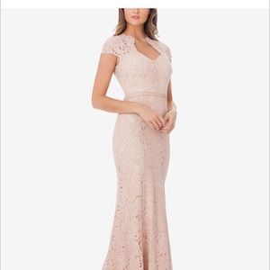 JS Collections lace mermaid gown